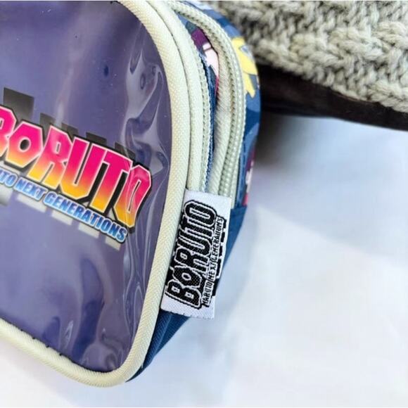 Official Boruto-Naruto Next Generations Two Compartments Pencil Case Blue - Picture 2 of 5